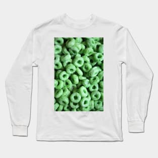 Breakfast Loops - Green Long Sleeve T-Shirt